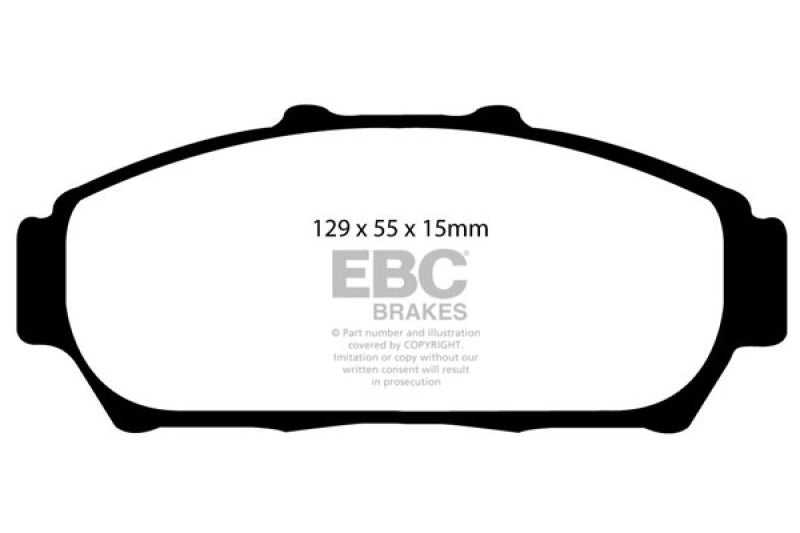EBC Ultimax2 Brake Pad Sets - EBC 94-01 Acura Integra 1.8 Ultimax2 Front Brake Pads