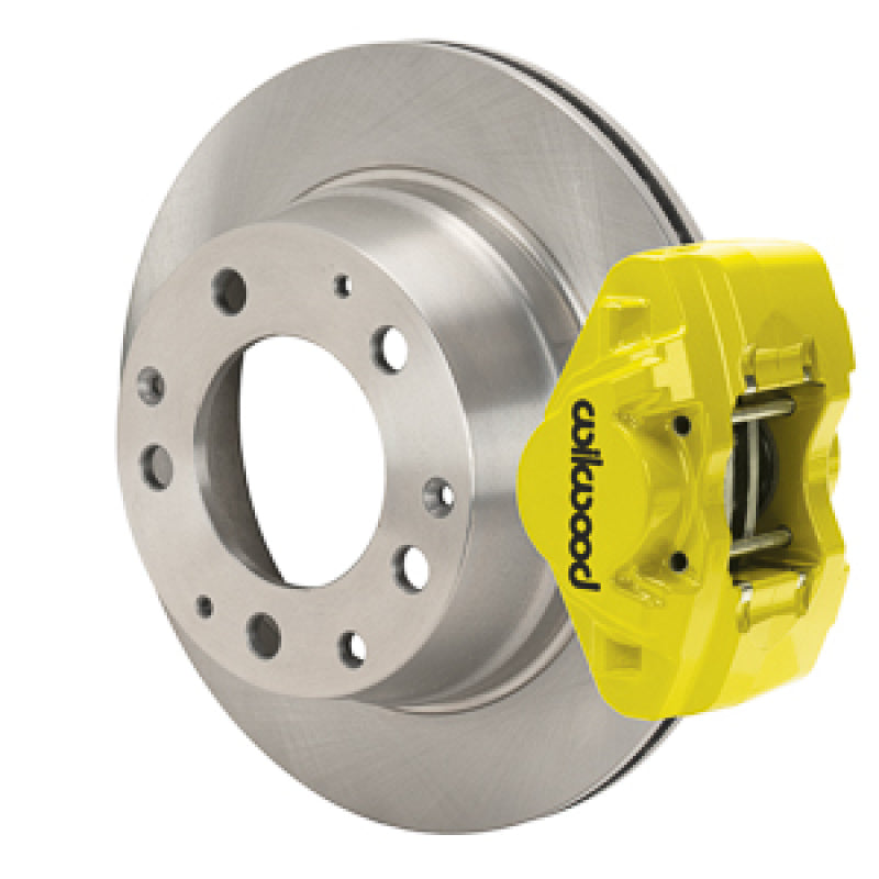 WIL D31 Brake Kits - Wilwood 69-83 Porsche 911 D31 11.42in. Rear Brake Kit w/ Flex Lines - Yellow