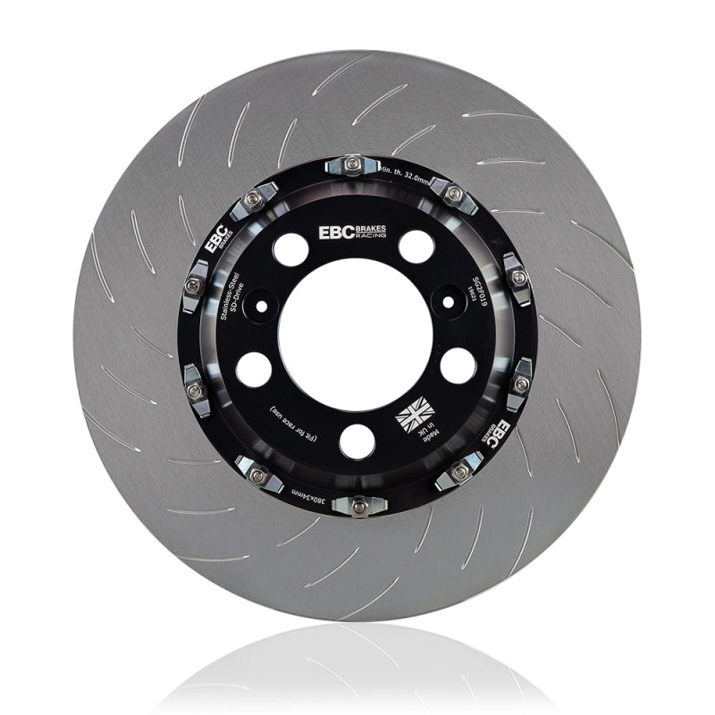 EBC 2 Piece Racing Rotors - EBC Racing 2012+ Audi S3 2.0T 2 Piece Floating Conversion SG Racing Front Rotors