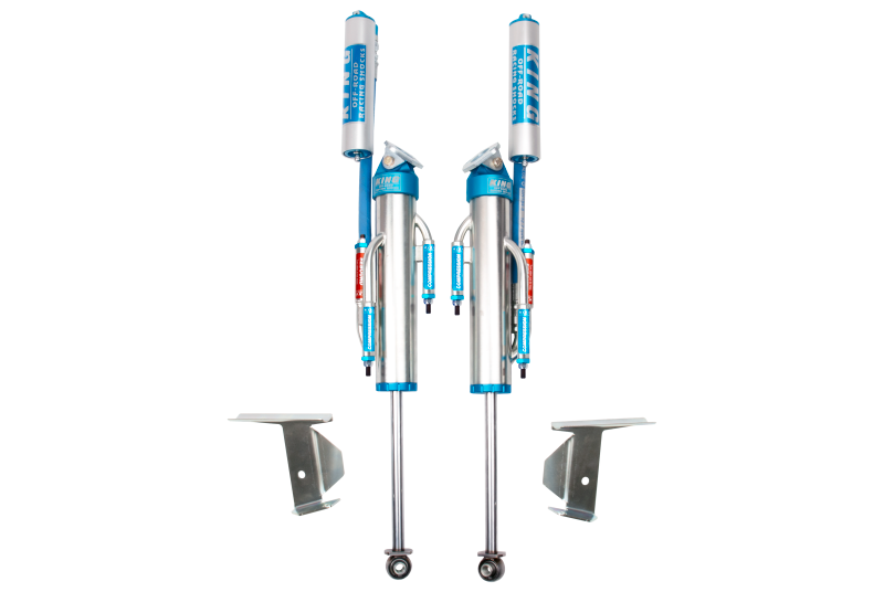 KIN 2.5 Shocks - King Shocks 07-18 Jeep Wrangler JK Rear 2.5 Dia Hose Remote Bypass Shocks 0-2in Lift (Pair)