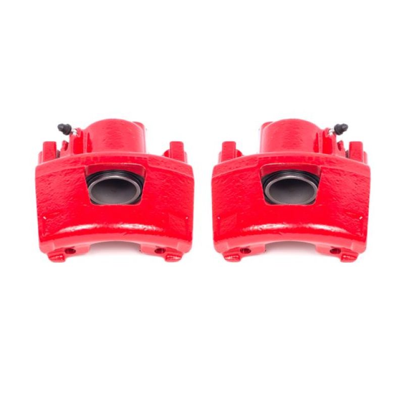 PSB Red Calipers - Power Stop 94-99 Buick LeSabre Front Red Calipers w/o Brackets - Pair