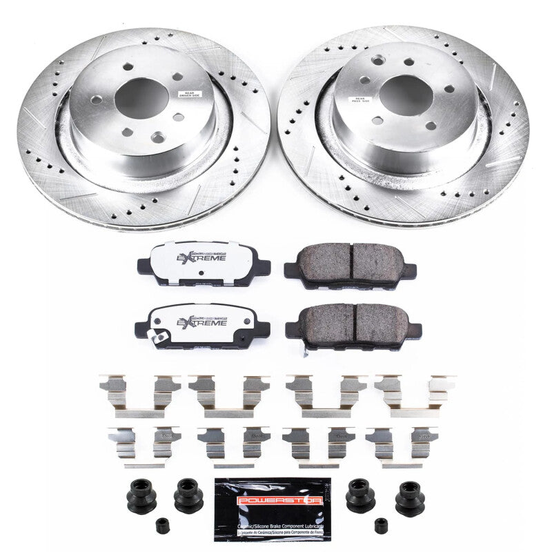 PSB Z26 Street Warrior Kit - Power Stop 14-15 Infiniti Q60 Rear Z26 Street Brake Kit