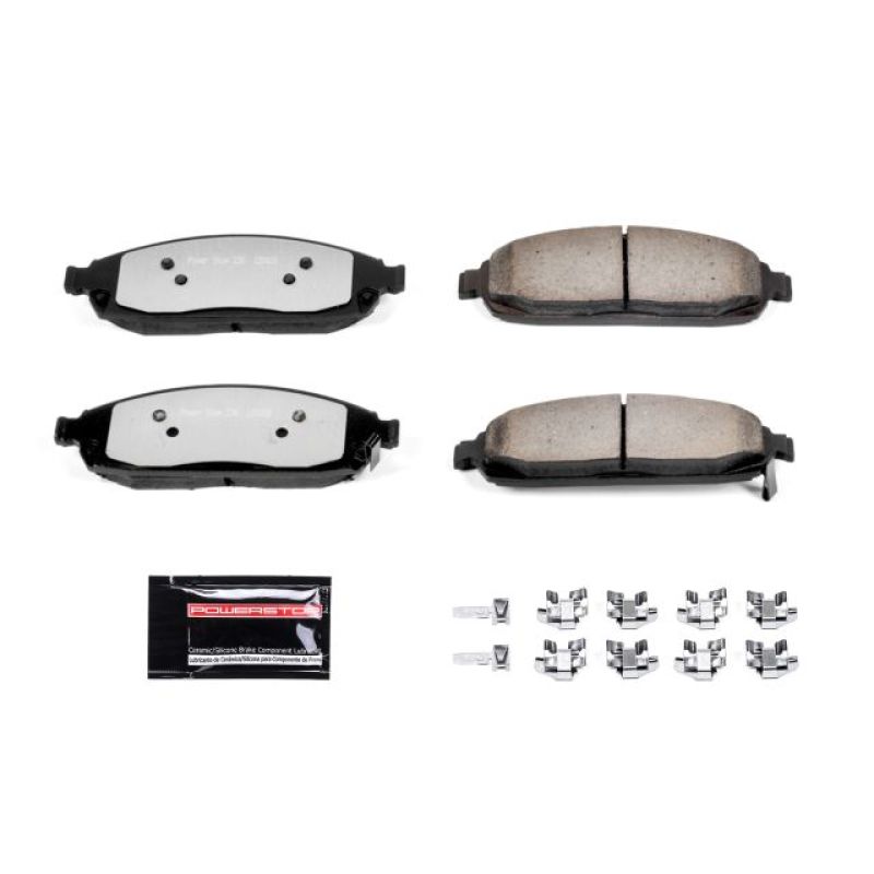 PSB Z36 Truck & Tow Brake Pads - Power Stop 06-10 Jeep Commander Front Z36 Truck & Tow Brake Pads w/Hardware