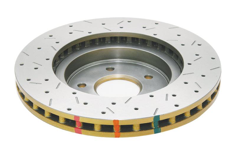 DBA 4000 Slot&Drill Rotors - DBA 8/98+ Nissan Skyline R34 GTT Front Cross Drilled Slotted 4000 Series Rotor