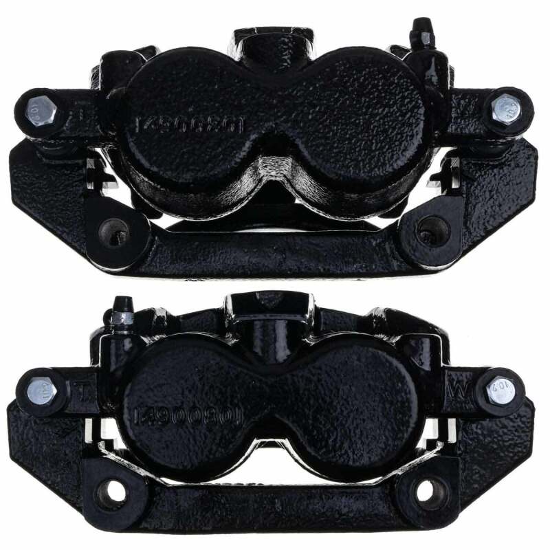 PSB Black Calipers - Power Stop 11-18 Ram 1500 Front Black Calipers - Pair (w/Bracket)