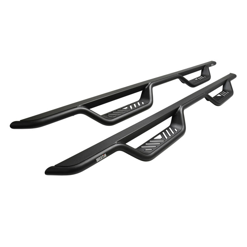 WES Nerf Bars - Outlaw - Westin 19-22 Chevrolet Silverado / GMC Sierra Crew Cab Outlaw Nerf Step Bars - Textured Black