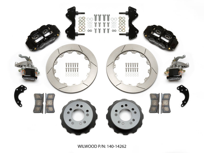 WIL Superlite Brake Kit - Wilwood Narrow Superlite 4R / MC4 Rear Kit 12.88 Currie Pro-Tour Unit Bearing Floater