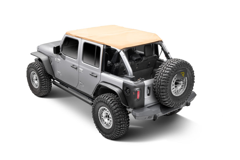 GOR RealTruck VoltStep Running Boards - RealTruck 18-24 Jeep Wrangler 4dr VoltStep Electric Running Board Kit - Bedliner Coating