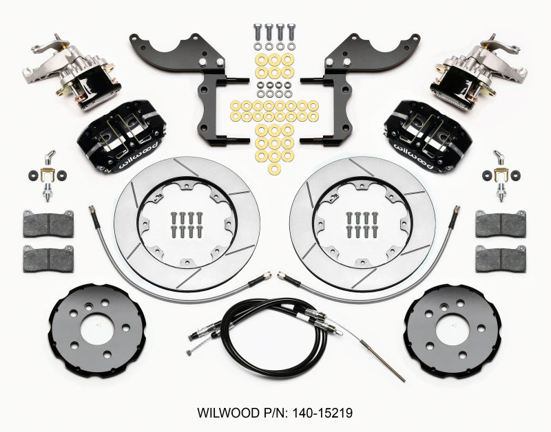 WIL Dynapro Brake Kit - Wilwood Dynapro Radial4 / MC4 Rear Kit 12.19 2014-2015 Mini Cooper w/Lines & Cables