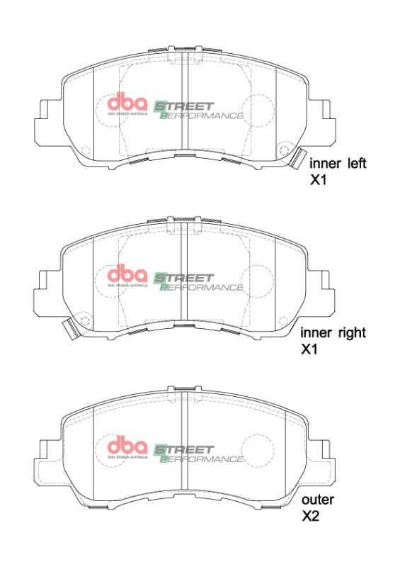 DBA SP Performance Brake Pads - DBA 2017+ Mitsubishi Eclipse Cross SP Performance Front Brake Pads