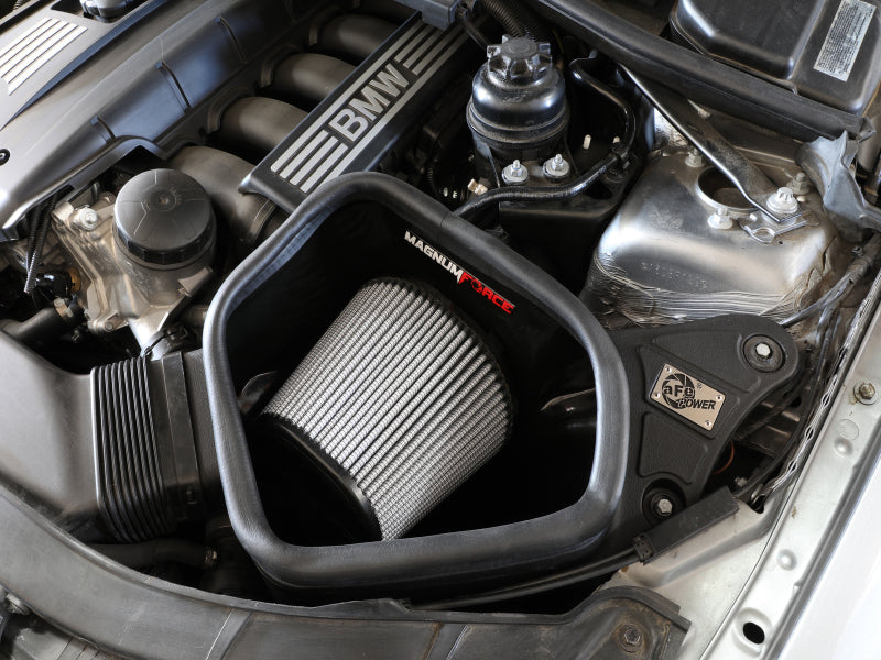 AFE Magnum FORCE Stage-2 Cold Air Intakes - aFe POWER Magnum FORCE Stage-2 Pro Dry S Cold Air Intake System 06-13 BMW 3 Series L6-3.0L Non Turbo