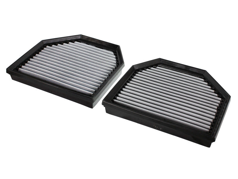 AFE P5R Drop In Air Filter - aFe MagnumFLOW OEM Replacement Air Filter PRO Dry S 2015 BMW M3/M4 (F80/F82) 3.0L S55 (tt) Qty. 2
