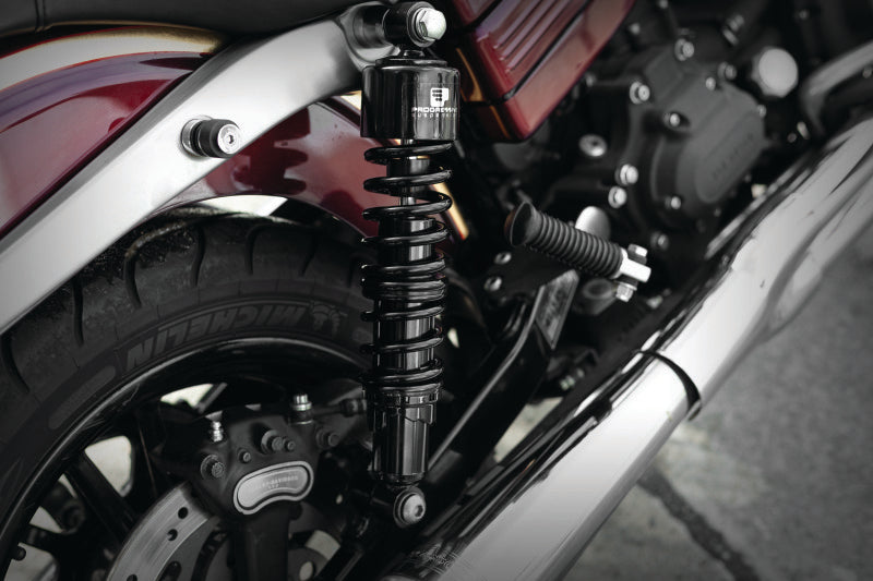 PGR 412 Shocks - Progressive Harley 412 Series Shocks 13.5in - Black