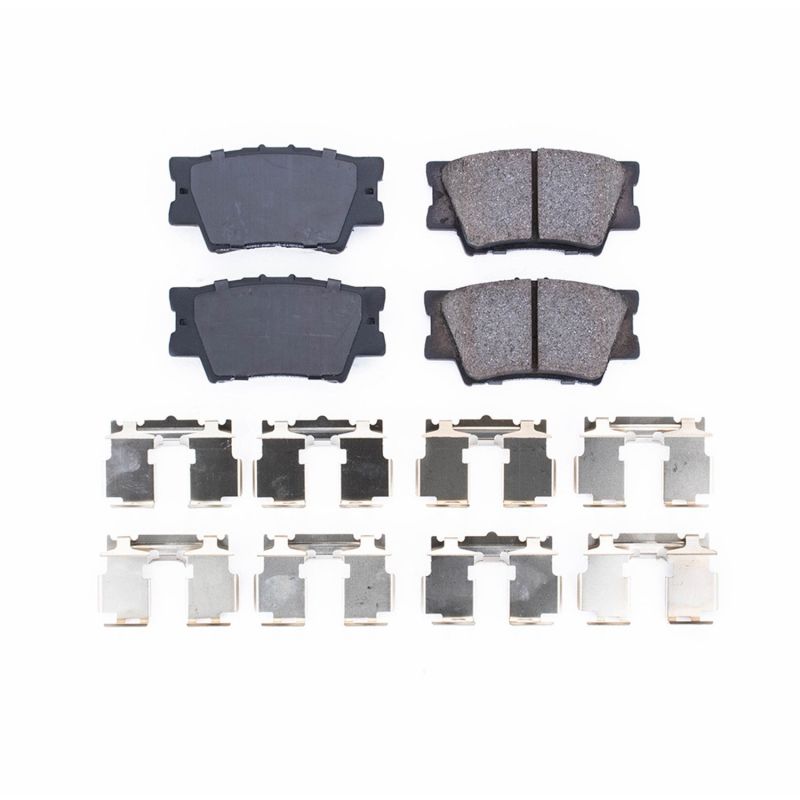 PSB Z17 Evolution Brake Pads - Power Stop 13-18 Lexus ES300h Rear Z17 Evolution Ceramic Brake Pads w/Hardware
