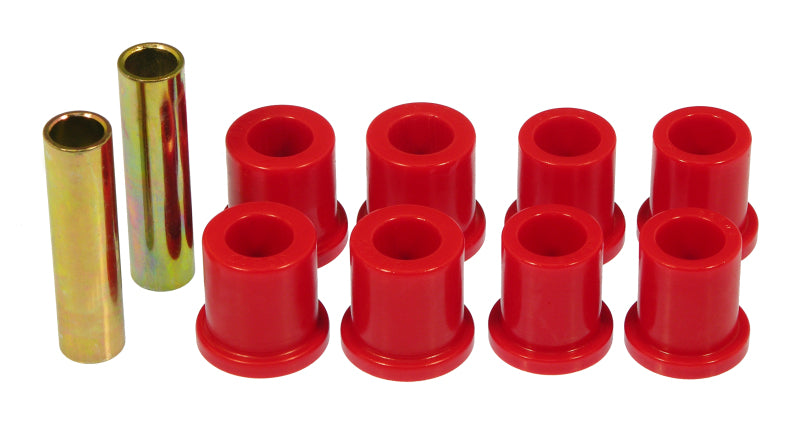 PRO Spring/Shackle Bush- Red - Prothane 73-81 Ford F100/150 Rear Frame Shackle Bushings - Red