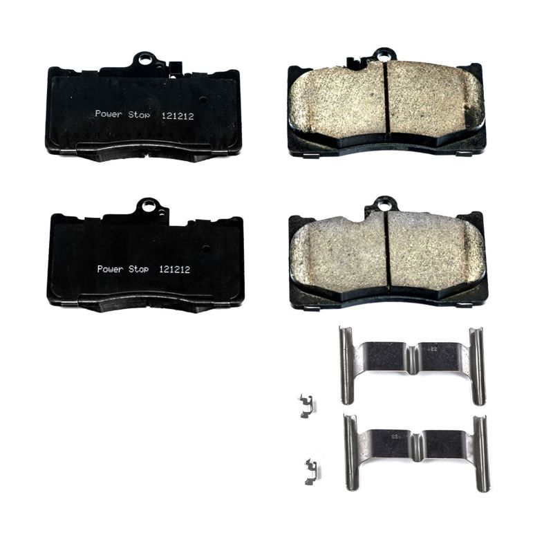 PSB Z17 Evolution Brake Pads - Power Stop 16-17 Lexus GS200t Front Z17 Evolution Ceramic Brake Pads w/Hardware