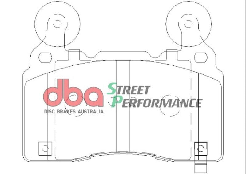 DBA SP Performance Brake Pads - DBA 16-21 Tesla S SP Performance Front Brake Pads