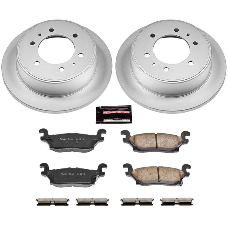 PSB Z17 Evolution Coated Kit - Power Stop 06-10 Hummer H3 Rear Z17 Evolution Geomet Coated Brake Kit