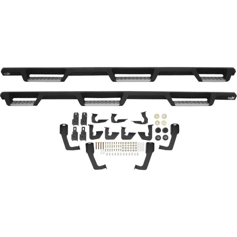 WES Nerf Bars - HDX Drop - Westin/HDX 07-19 Chevrolet Silverado 2500 8ft Drop Wheel to Wheel Nerf Step Bars - Textured Black