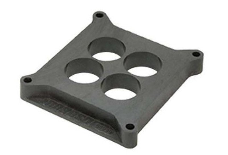 MOR Carburetor Spacers - Moroso 4150/4160 Carburetor Spacer - 4 Hole Plenum - 1in - Plastic