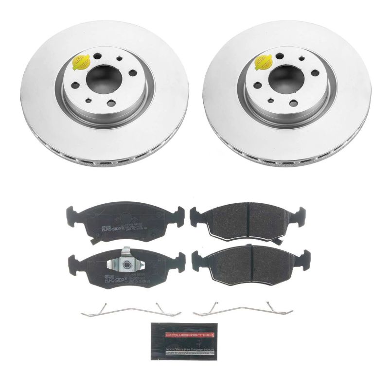 PSB Euro-Stop Kit - Power Stop 13-18 Fiat 500 Front Euro-Stop Brake Kit