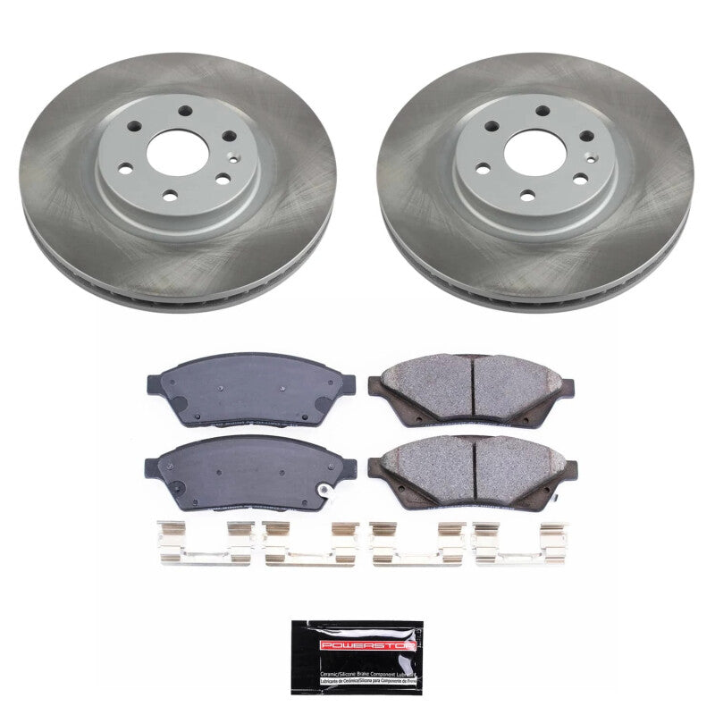 PSB Semi-Coated Rotor Kits - Power Stop 2011 Saab 9-4X Front Semi-Coated Rotor Kit