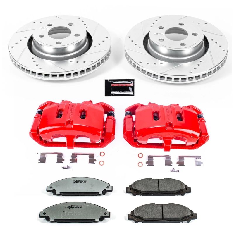 PSB Z26 Street Warrior Kit - Power Stop 15-20 Ford Mustang Front Z26 Street Kit w/Cals
