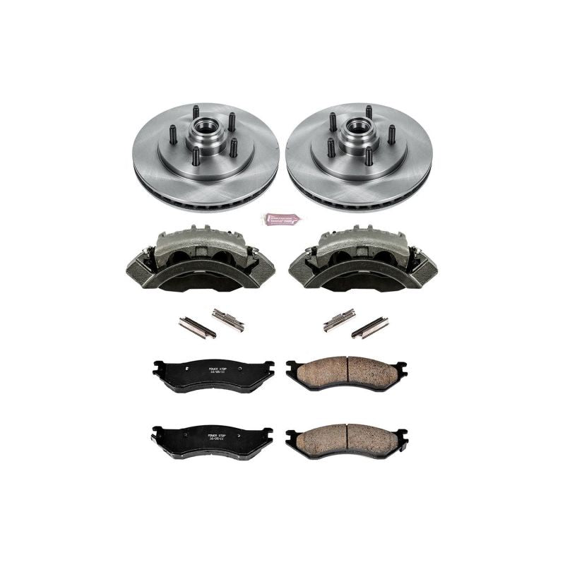 PSB Autospecialty Rotor - Power Stop 00-02 Lincoln Navigator Front Autospecialty Kit w/Cals