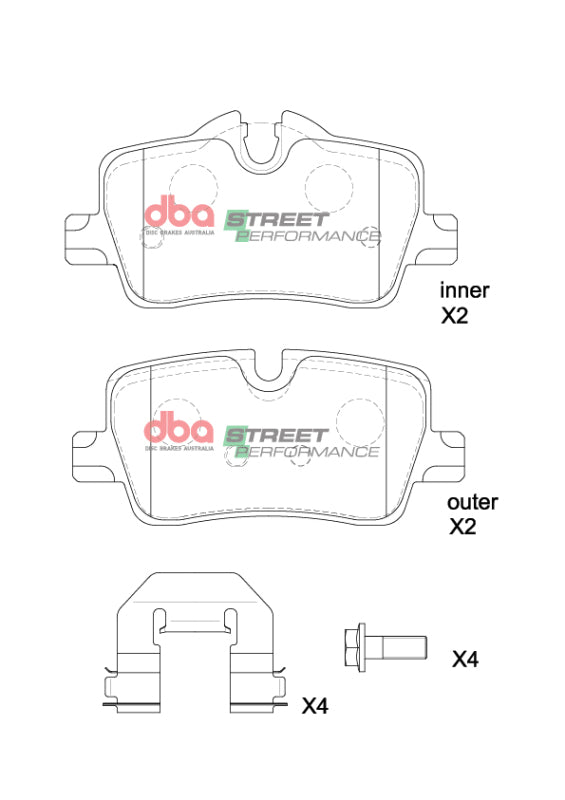 DBA SP Performance Brake Pads - DBA 2021+ BMW 420i SP Performance Rear Brake Pads