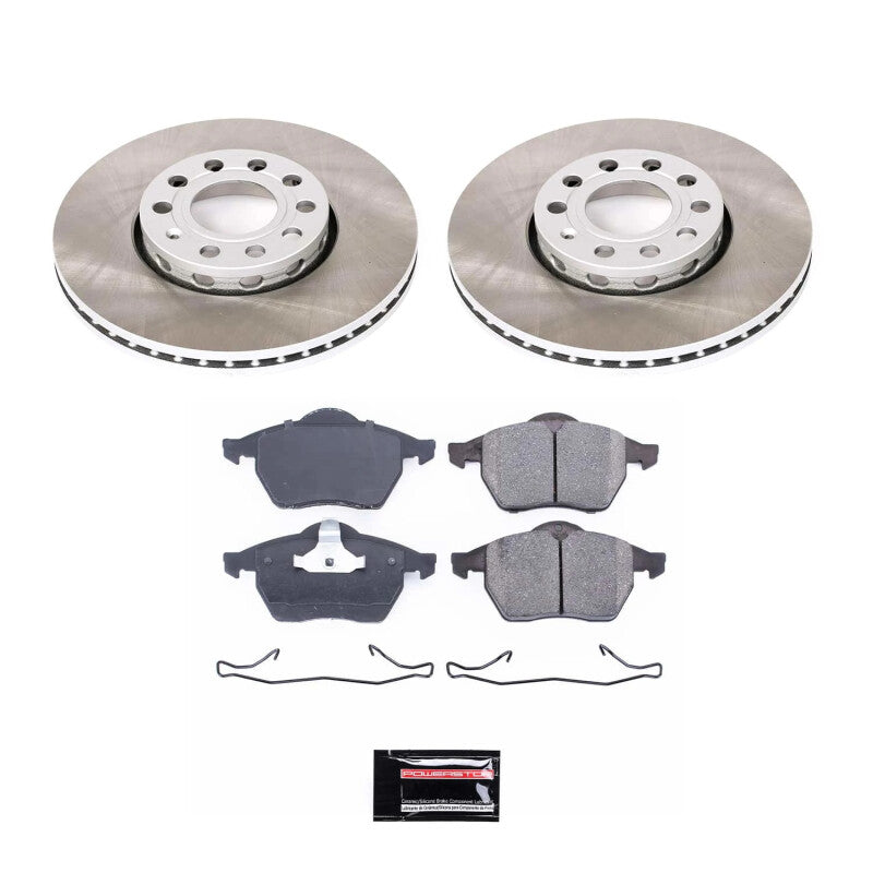 PSB Semi-Coated Rotor Kits - Power Stop 96-98 Audi A4 Quattro Front Semi-Coated Rotor Kit