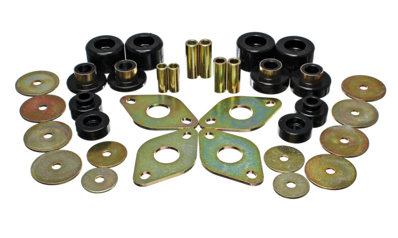 ES Body Mounts - Black - Energy Suspension 01-04 Toyota Pickup 2WD/4WD (Exc T-100/Tundra) Black Body Cab Mount Set