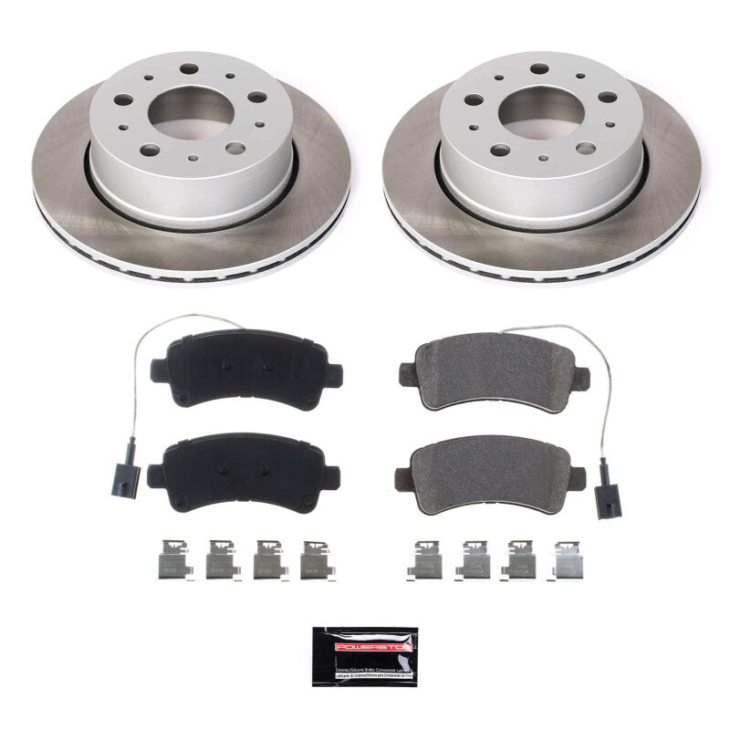 PSB Semi-Coated Rotor Kits - Power Stop 16-21 Ram ProMaster 3500 Rear Semi-Coated Rotor Kit