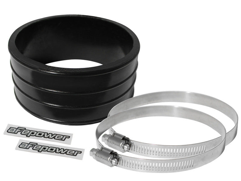 AFE Elbow Reducing Couplers - aFe Magnum FORCE Intake Coupling Kit (4 IN ID x 2 IN L) Straight Coupler - Black