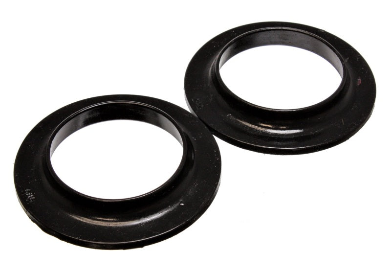 ES Spring Isolators - Black - Energy Suspension Universal 3-3/4in ID 5-13/16in OD 7/8in H Black Coil Spring Isolators (2 per set)
