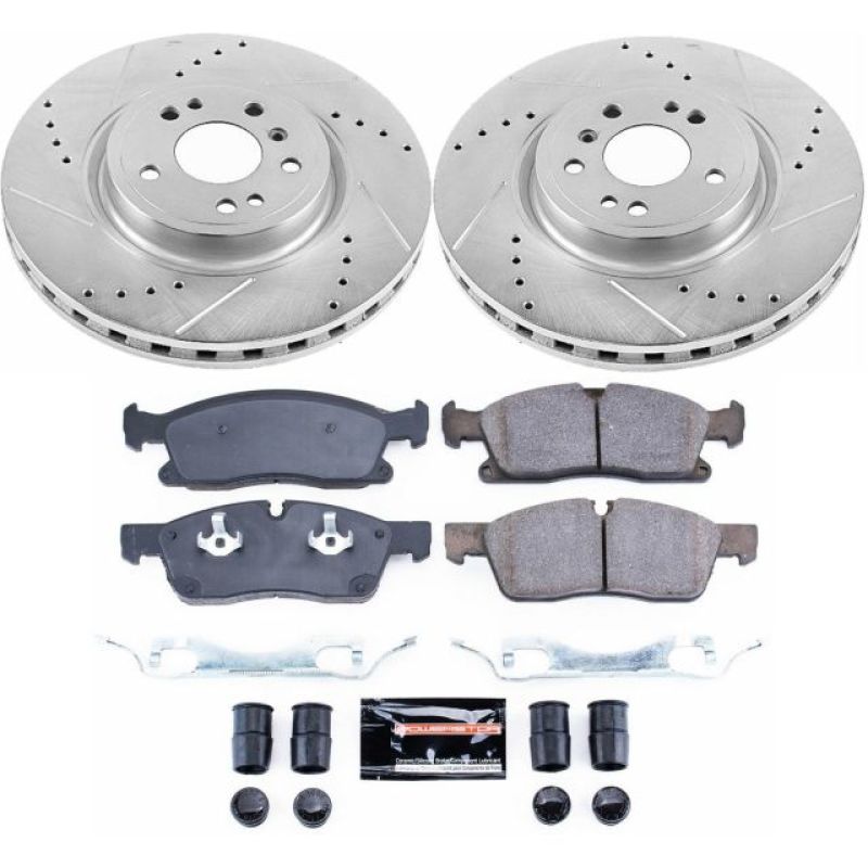 PSB Z23 Evolution Kit - Power Stop 2016 Mercedes-Benz GLE300d Front Z23 Evolution Sport Brake Kit