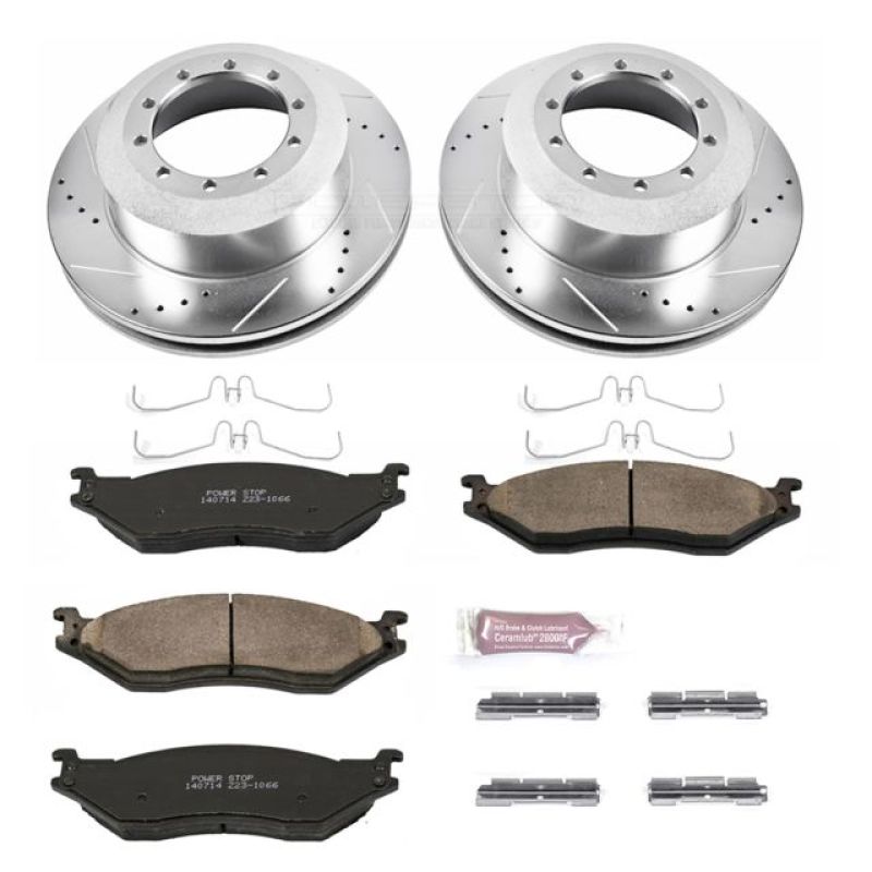 PSB Evolution Drill/Slot Rotor - Power Stop 06-09 Ford LCF Rear Z23 Evolution Brake Kit