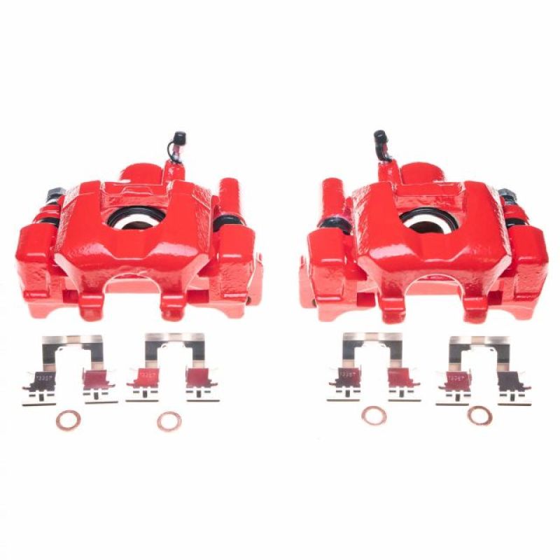 PSB Red Calipers - Power Stop 01-03 Toyota Highlander Rear Red Calipers - Pair