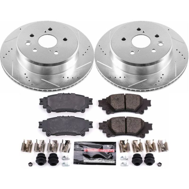 PSB Z23 Evolution Kit - Power Stop 13-19 Lexus GS350 Rear Z23 Evolution Sport Brake Kit