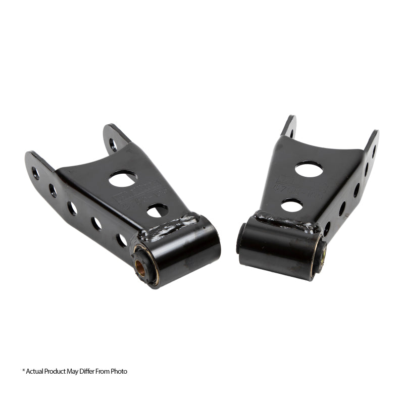 BT Shackle Kit - Belltech SHACKLE KIT 15-16 Ford F150 (All Cabs Short Bed Only) 4WD 1in / 2in Rear Drop