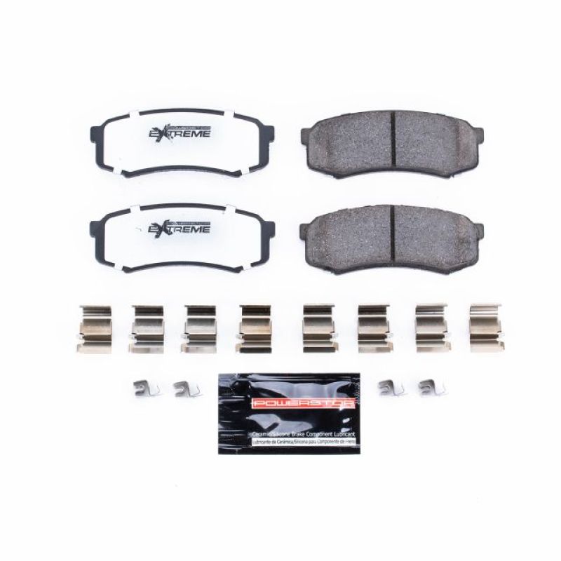PSB Z36 Truck & Tow Brake Pads - Power Stop 03-22 Toyota 4Runner Rear Z36 Truck & Tow Brake Pads w/Hardware
