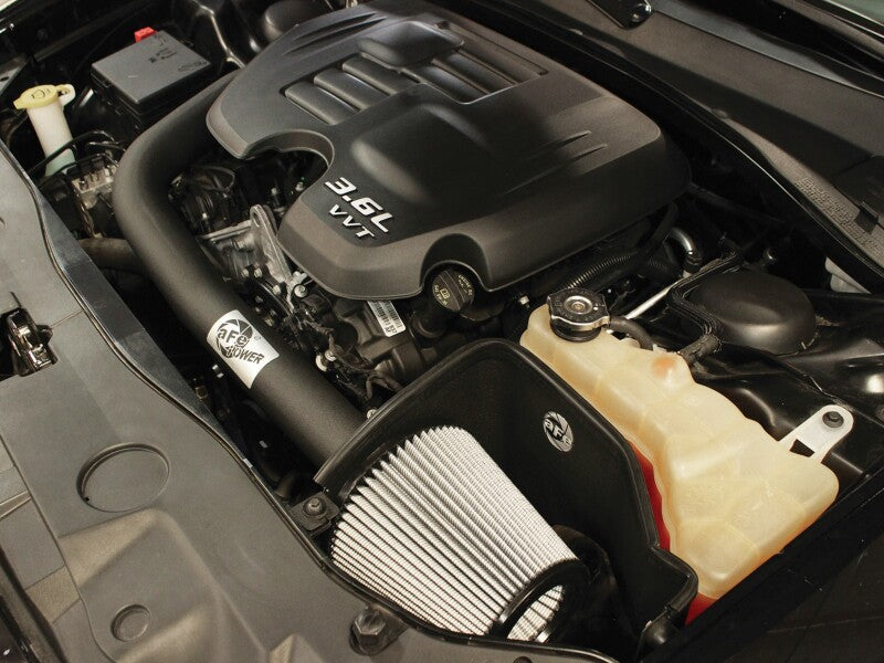 AFE Magnum FORCE Stage-2 Cold Air Intakes - aFe MagnumFORCE Intakes Stage-2 Pro DRY S 11-13 Dodge Challenger/Charger/Chrysler 300 V6 3.6L (blk)