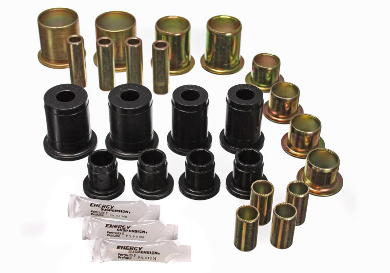 ES Cntrl Arm Bushings - Black - Energy Suspension Universal Black Control Arm Bushing Set - Complete Set