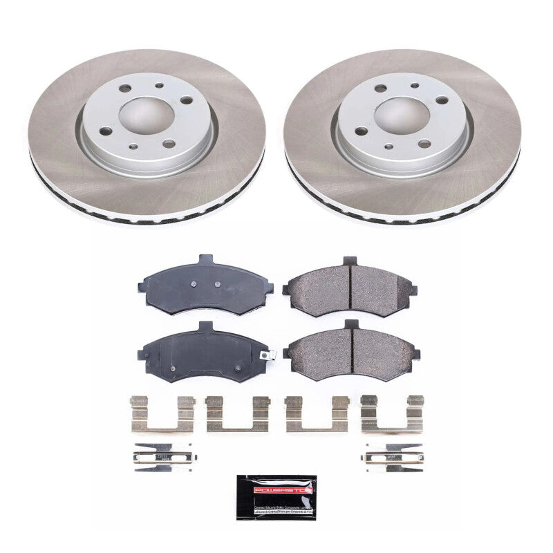 PSB Semi-Coated Rotor Kits - Power Stop 02-05 Hyundai Elantra Front Semi-Coated Rotor Kit