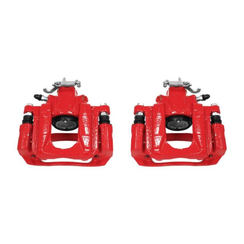 PSB Red Calipers - Power Stop 08-16 Chrysler Town & Country Rear Red Calipers w/Brackets - Pair