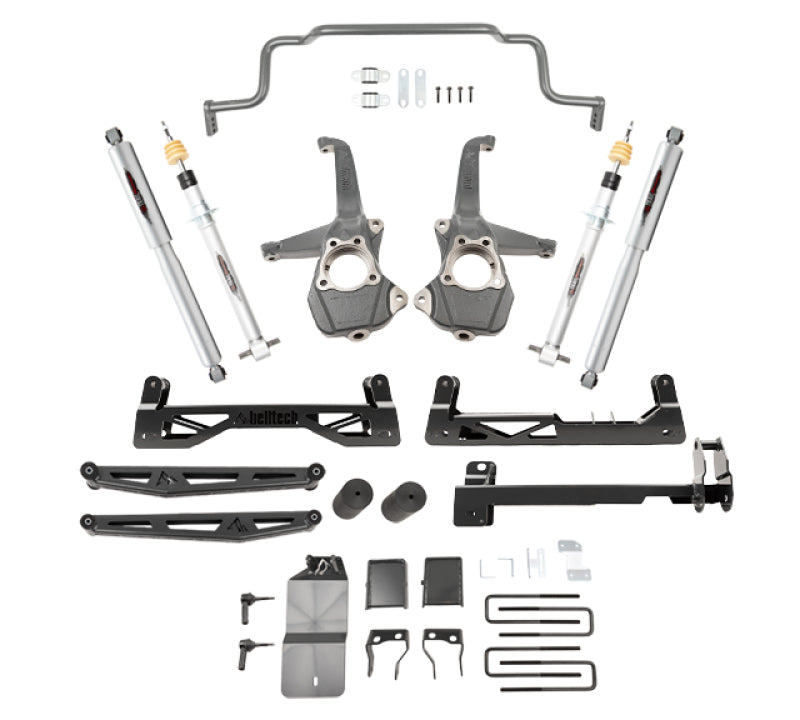 BT Lift Kit w Shocks - Belltech 19-20 Silverado / GMC Sierra 1500 4WD 6in Suspension Lift Kit w/ Shocks&Fr Swaybar