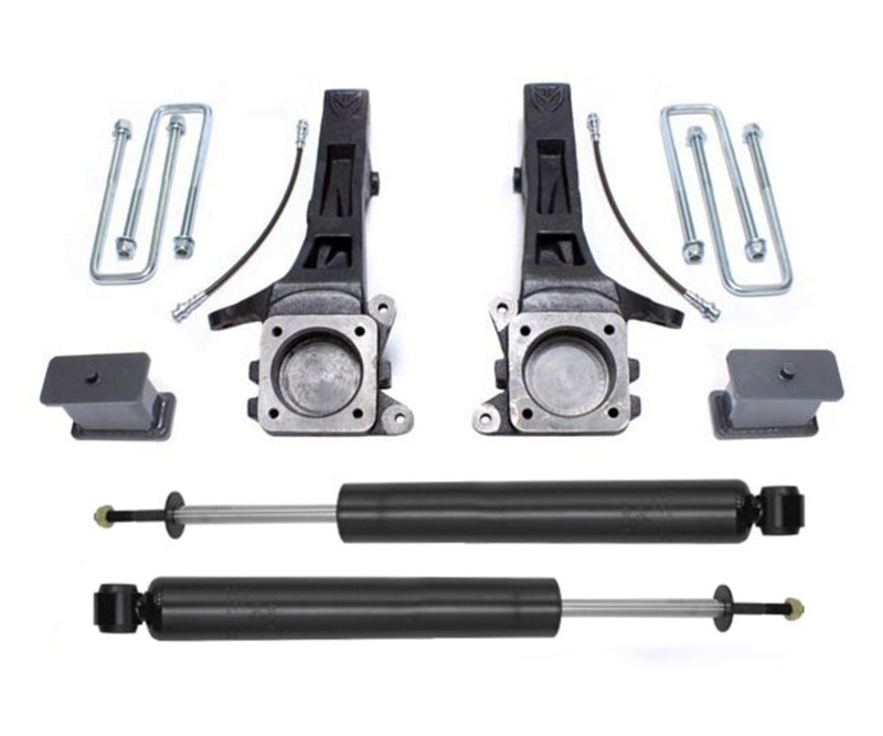 MXT Lift Spindles - MaxTrac 05-18 Toyota Tacoma 2WD 6 Lug 4in/2in MaxPro Spindle Lift Kit w/MaxTrac Shocks