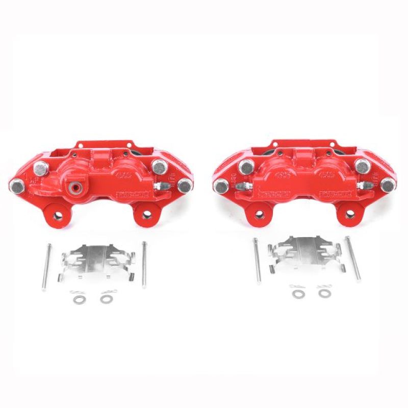 PSB Red Calipers - Power Stop 15-19 Chevrolet Colorado Front Red Calipers w/o Brackets - Pair