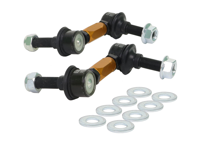 WL Sway Bar Links - Whiteline 03+ Nissan 350z Z33 / 07-08 Infiniti G35 (Exc AWD) Fr Swaybar-Link Assy HD Adj Steel Ball