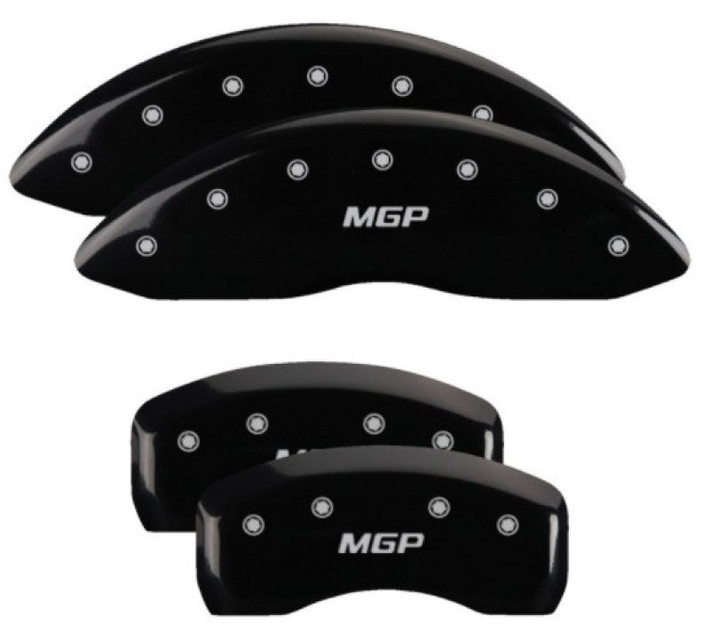 MGP Caliper Covers 4 Standard - MGP 4 Caliper Covers Engraved Front & Rear MGP Black Finish Silver Characters 2019 Ford Edge