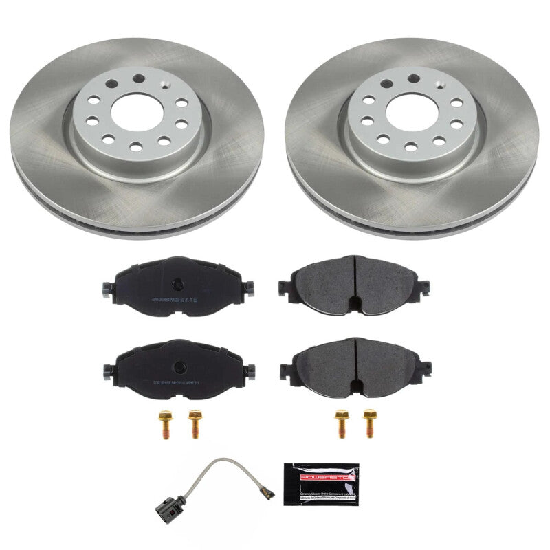 PSB Semi-Coated Rotor Kits - Power Stop 22-24 Volkswagen Taos Front Semi-Coated Rotor Kit
